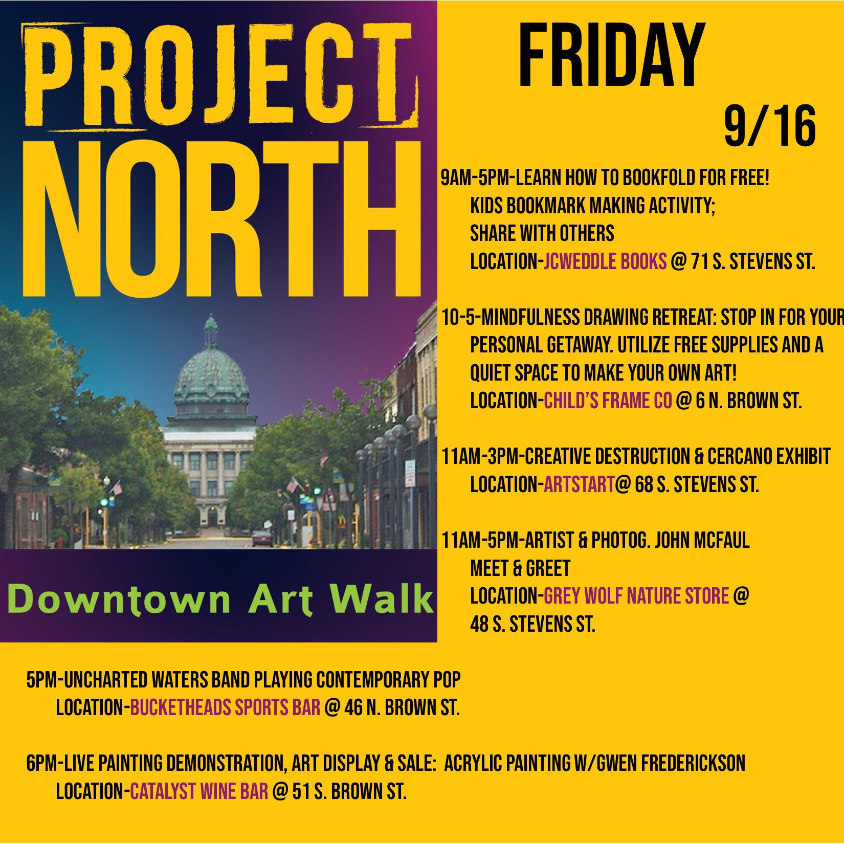 Art Walk Graphic and Times FRIDAY